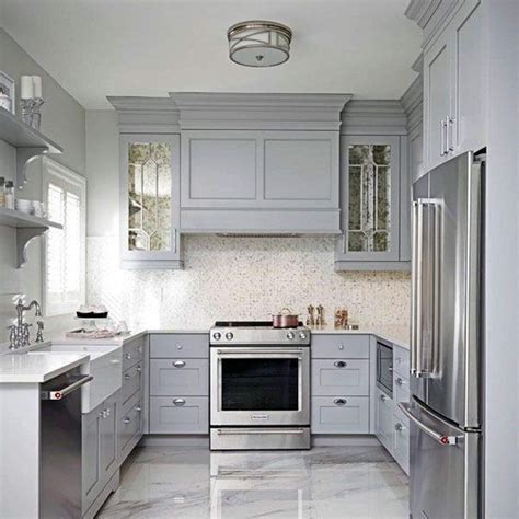 gray kitchen cabinets